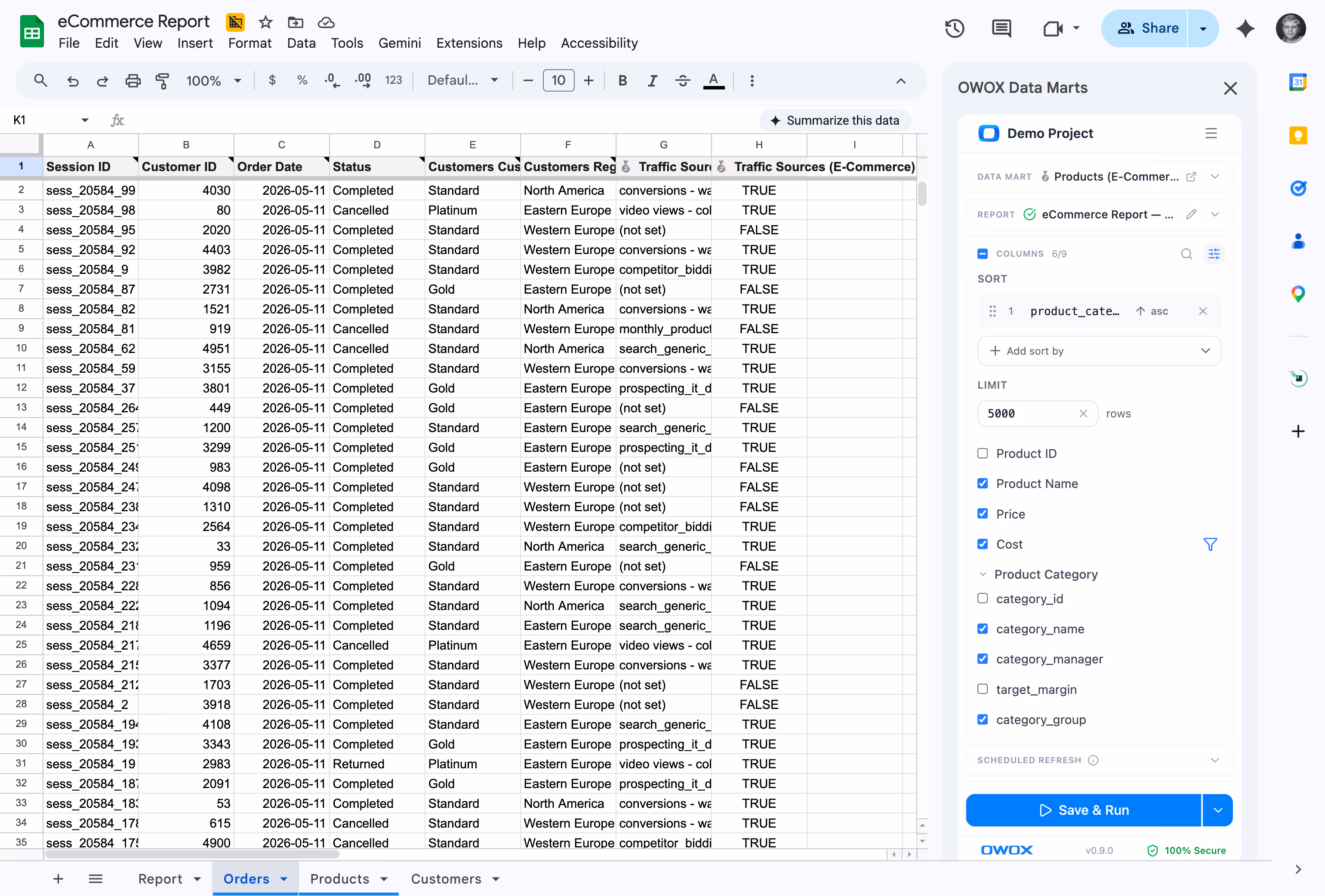 A dedicated analyst for every team member — inside Google Sheets