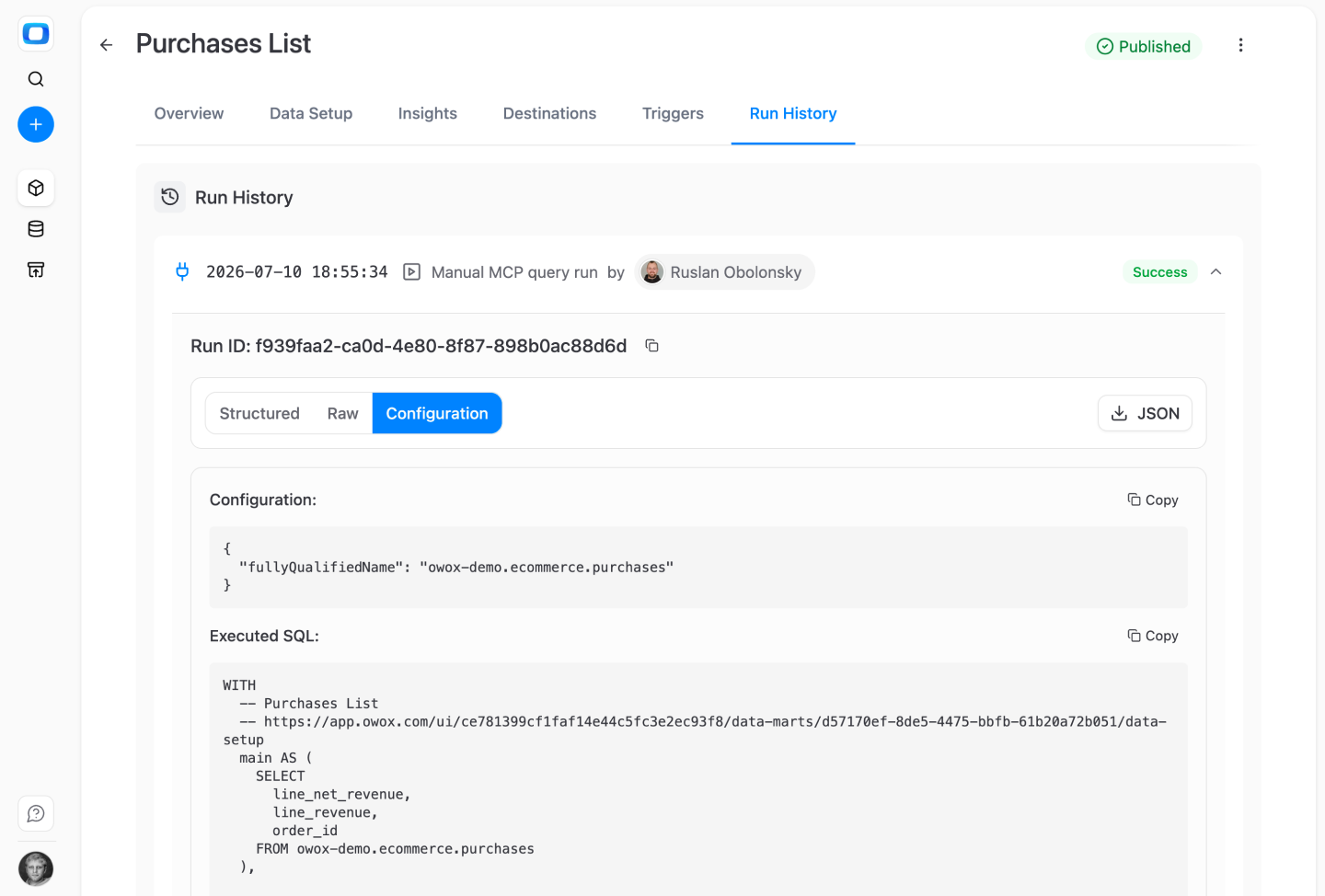See every AI query — including the ones that tried to invent a field.