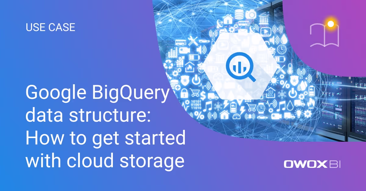 Google BigQuery data structure: How to get started with cloud storage