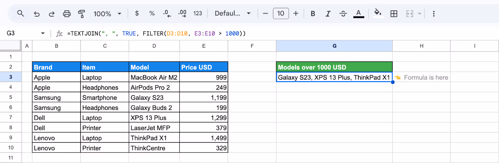 TEXTJOIN joining only the filtered text values that meet a condition. i-border