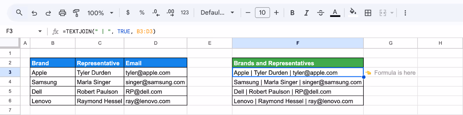 TEXTJOIN merging values from two separate ranges with space delimiters. i-border