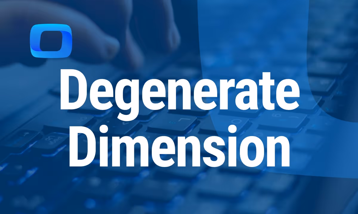 What Is a Degenerate Dimension?