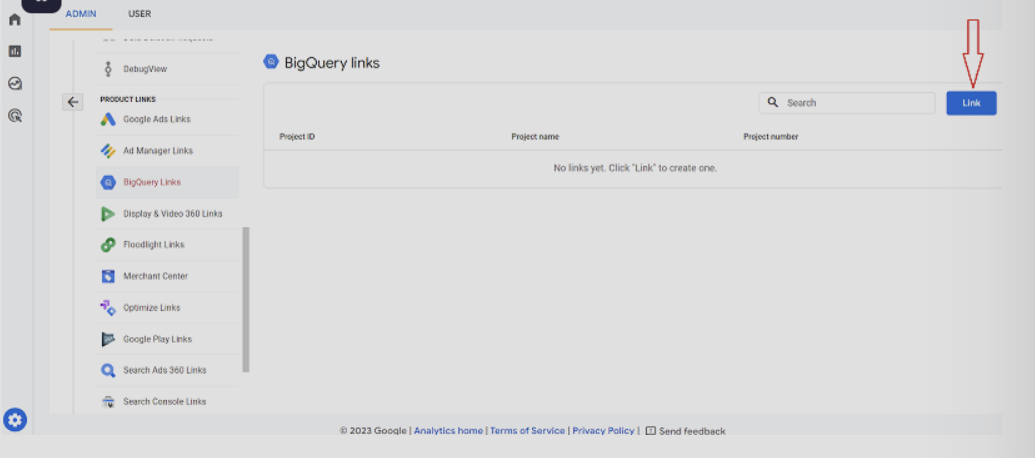 GA4 account being integrated with Google BigQuery.