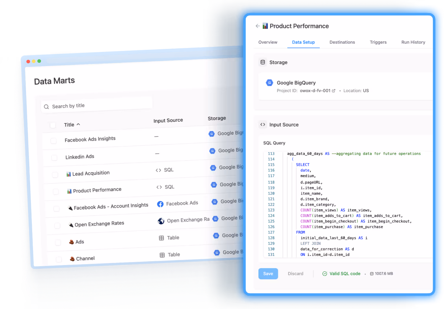 Data Mart Management