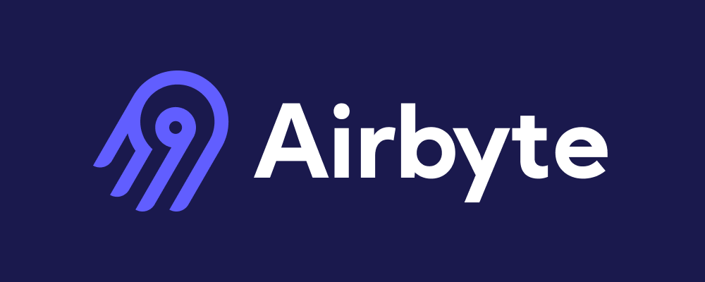 Airbyte logo as an open-source software. i-radius