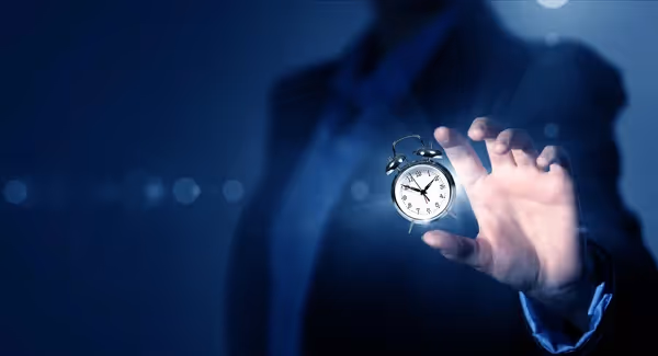 Image symbolizing quick setup and time efficiency with SaaS tools. i-radius