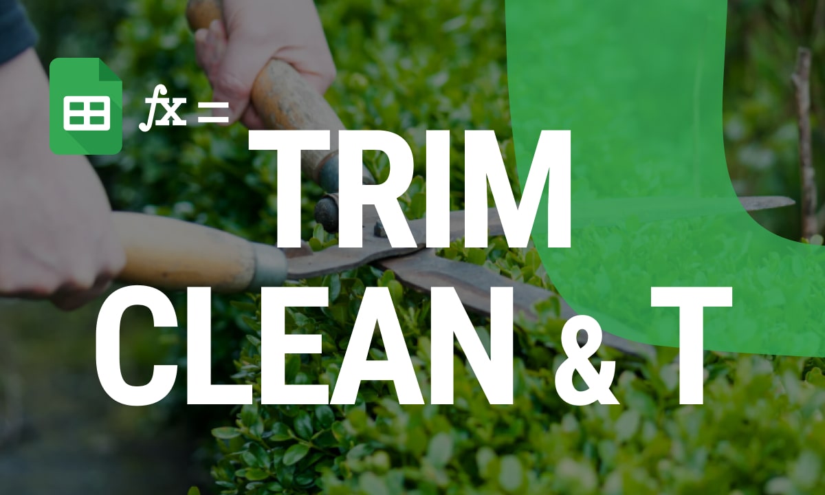 Optimizing Your Data with TRIM, CLEAN, and T Functions in Google Sheets