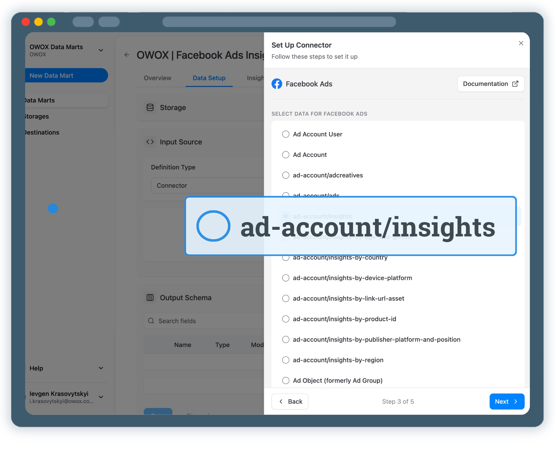 Step 3: Select Fields & Configure Data Import