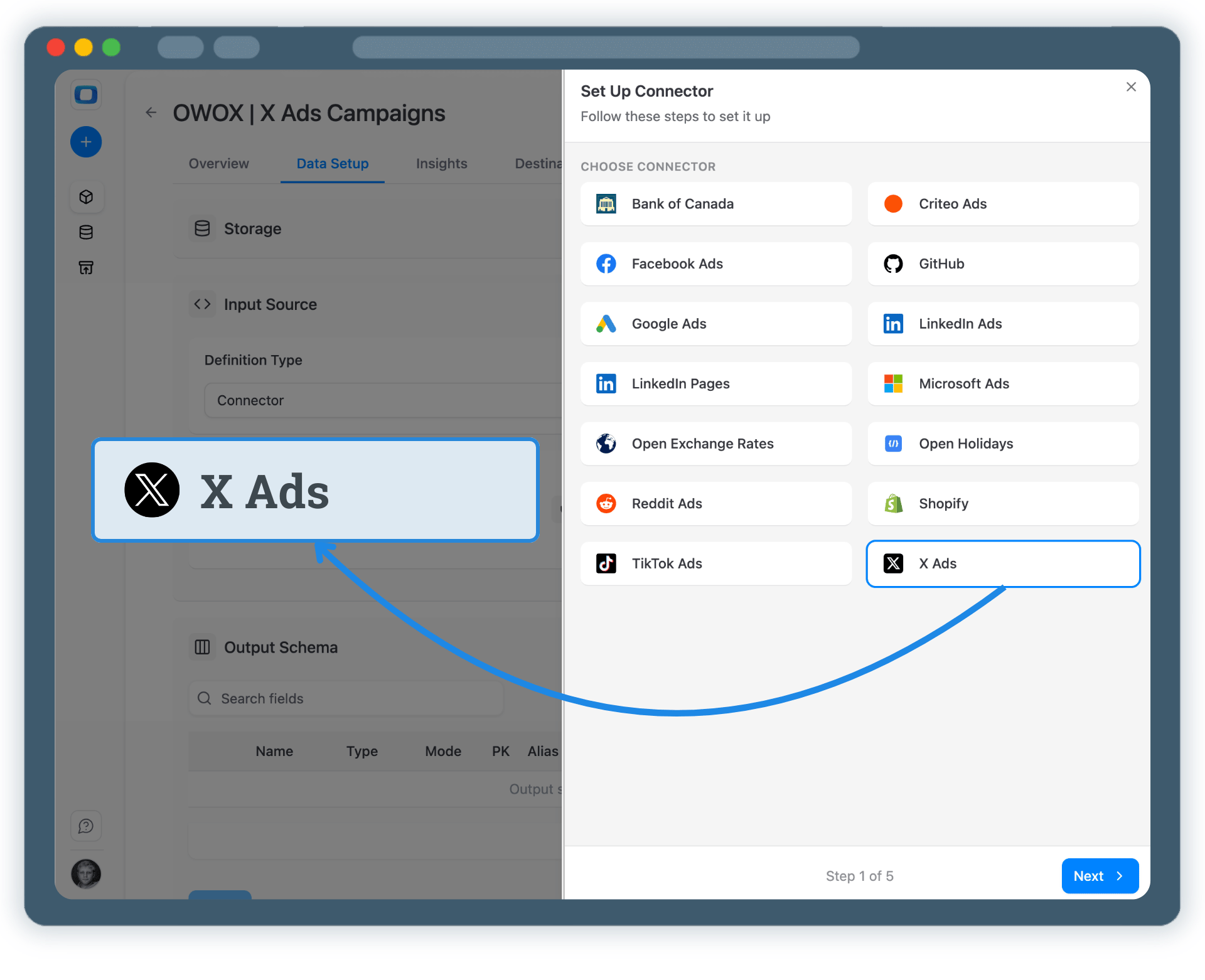 Step 2: Create an X Ads Data Mart