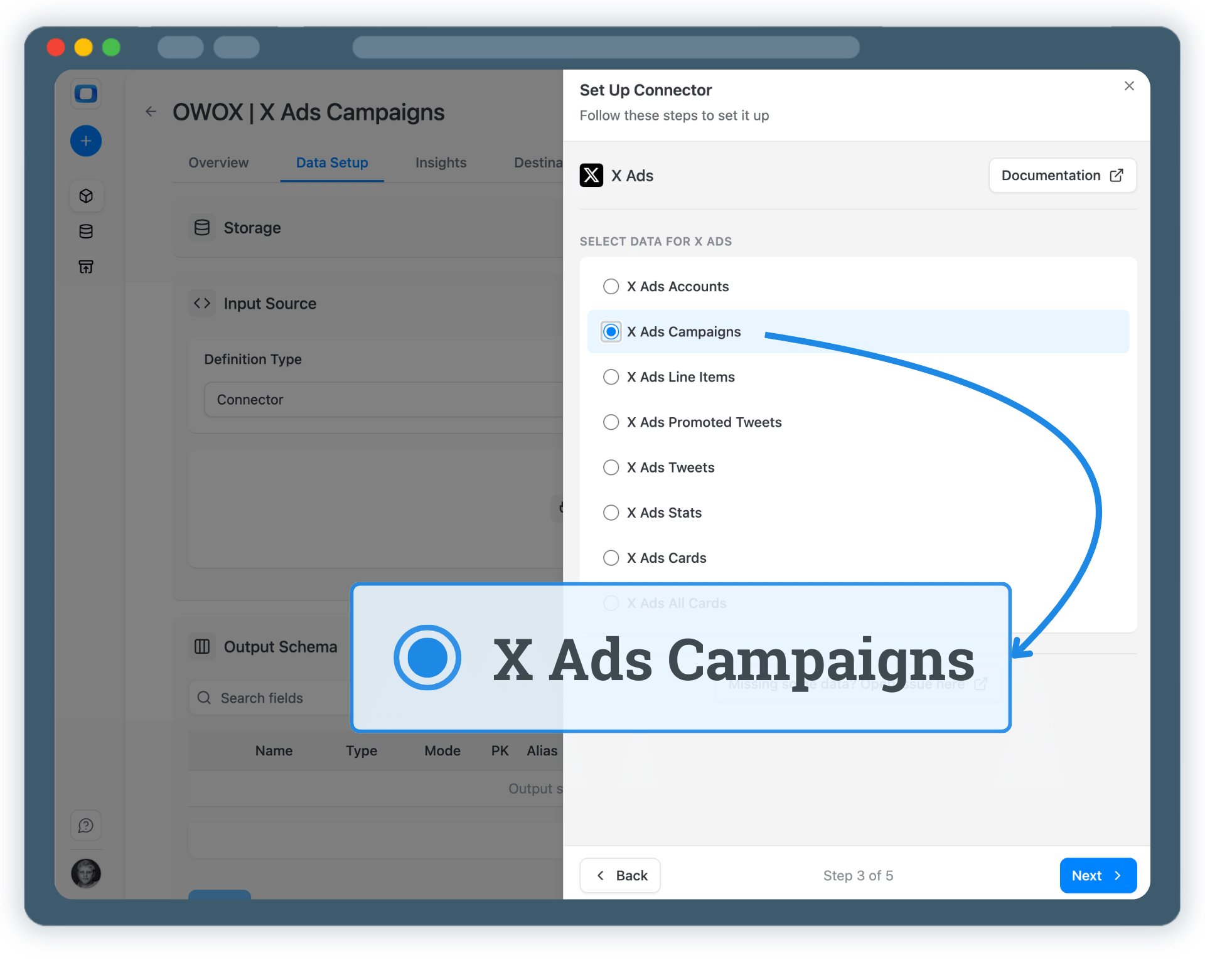 Step 3: Select Fields & Configure Data Import