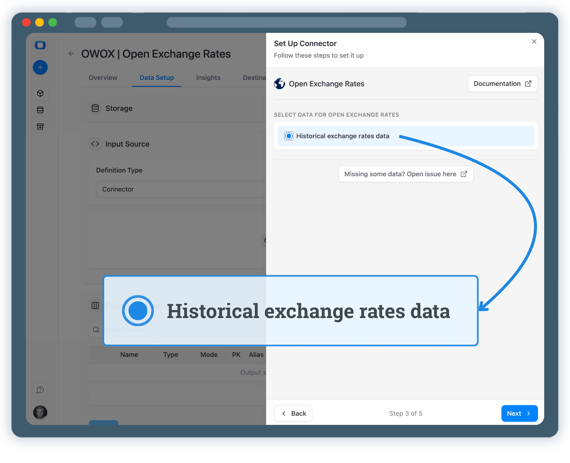 Step 3: Select Fields & Configure Data Import