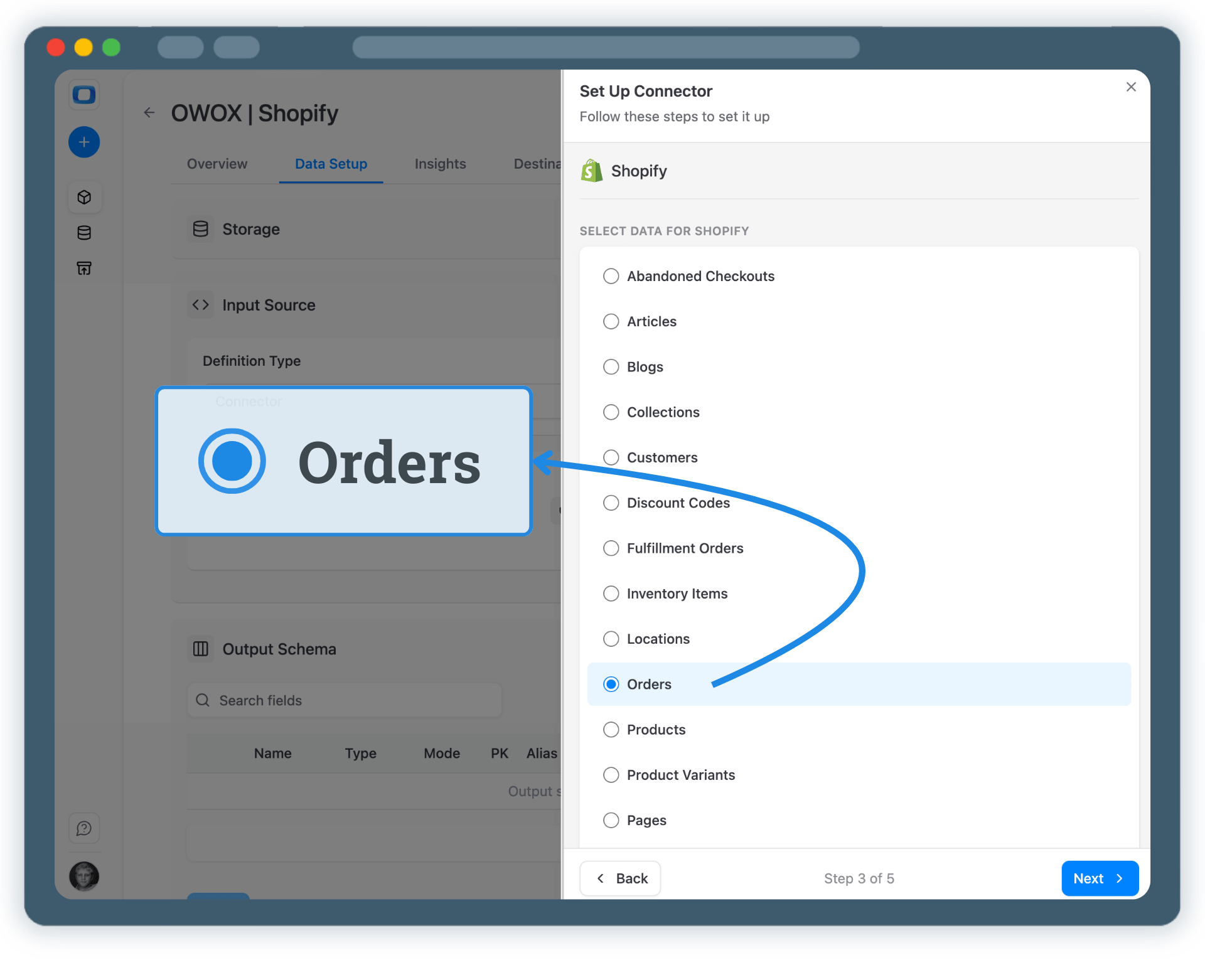 Step 3: Select Fields & Configure Data Import
