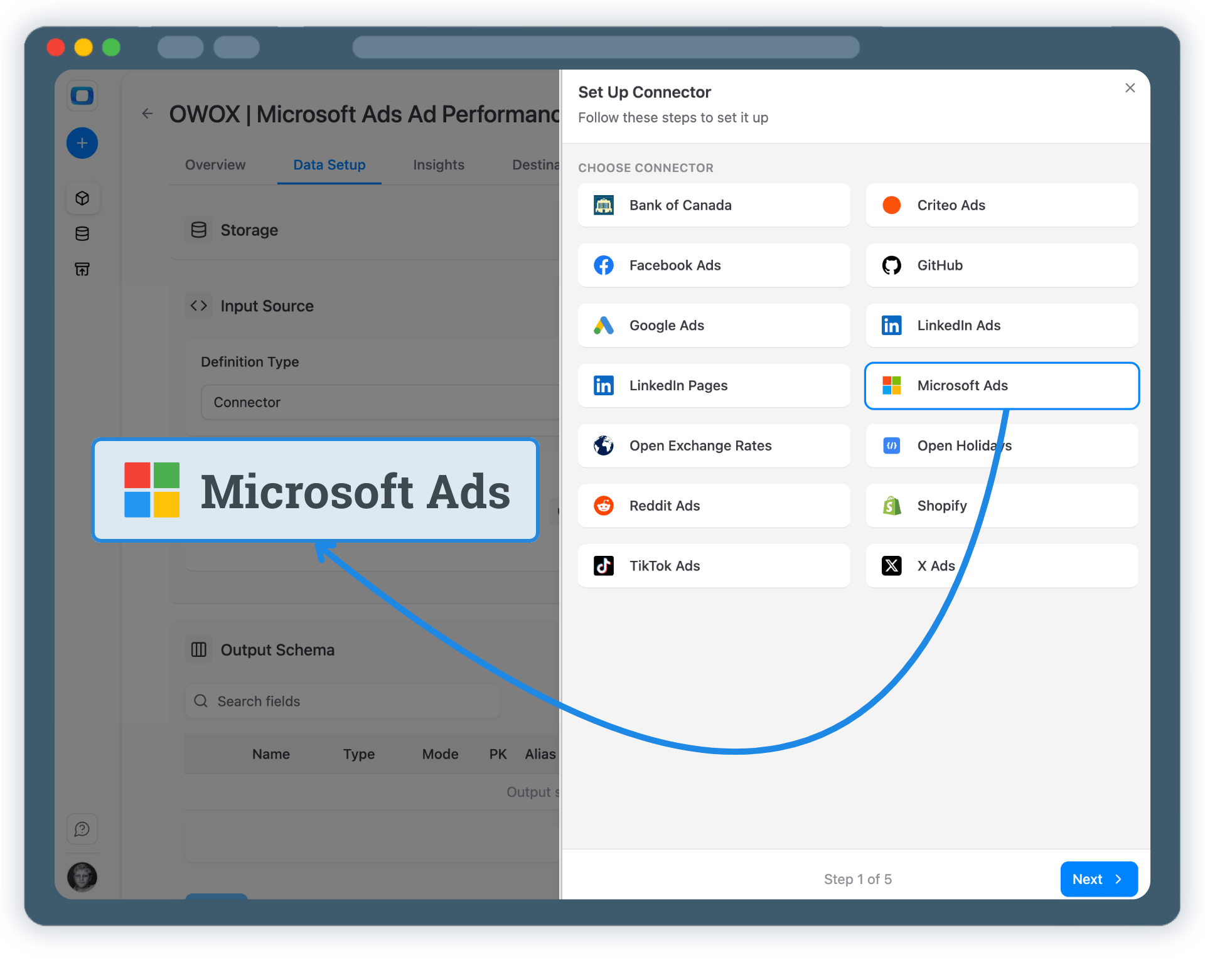 Step 2: Create a Microsoft Ads Data Mart