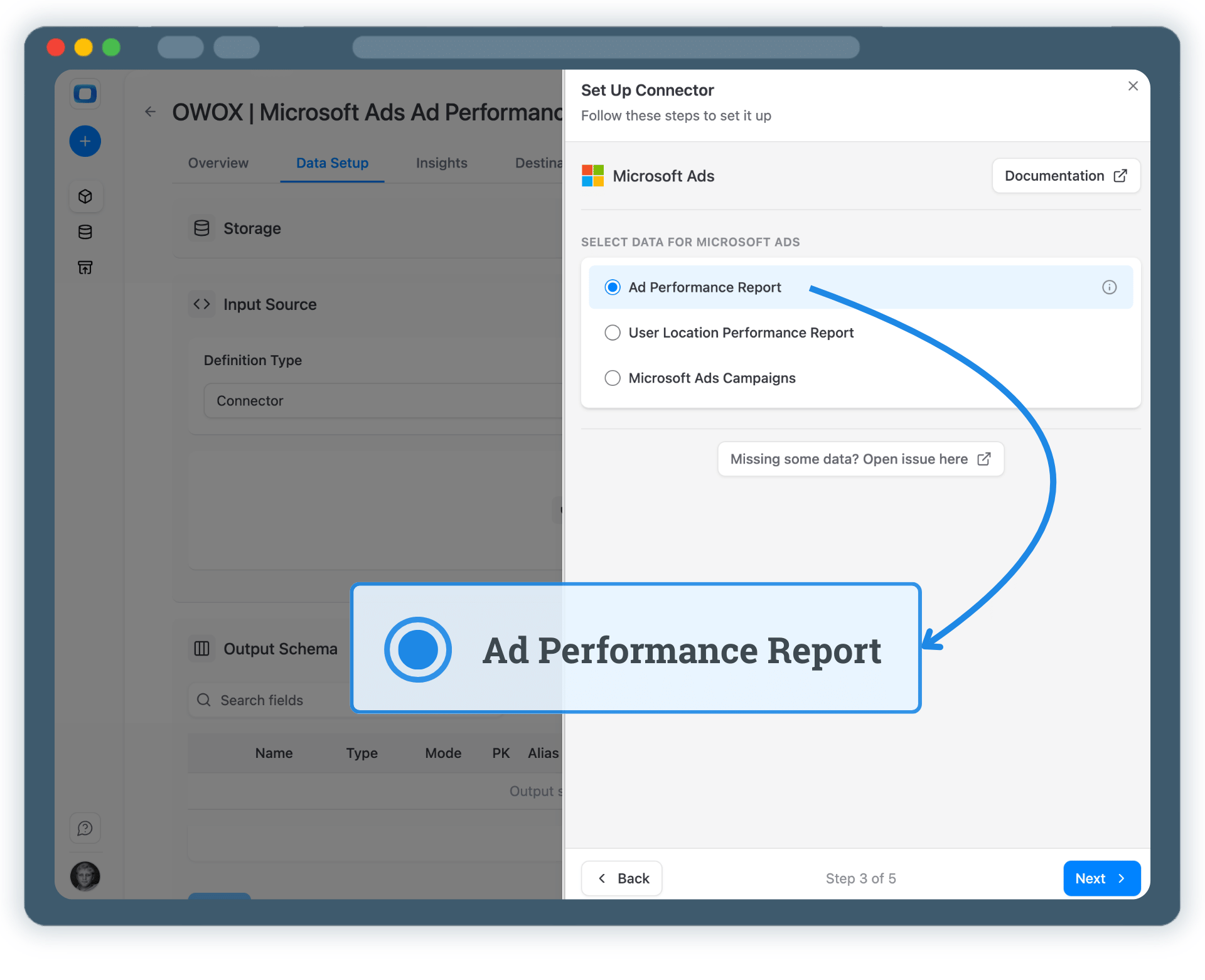 Step 3: Select Fields & Configure Data Import