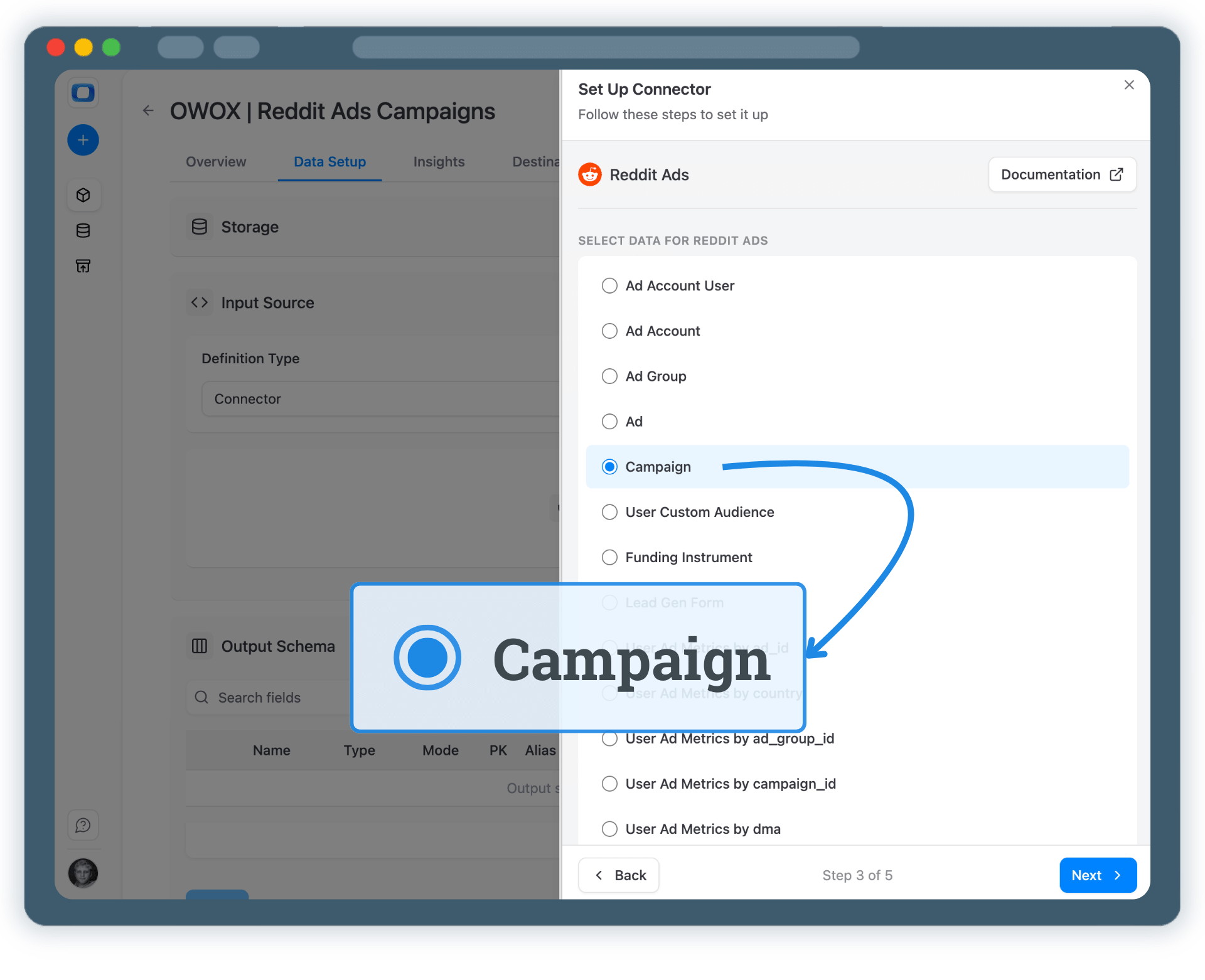 Step 3: Select Fields & Configure Data Import