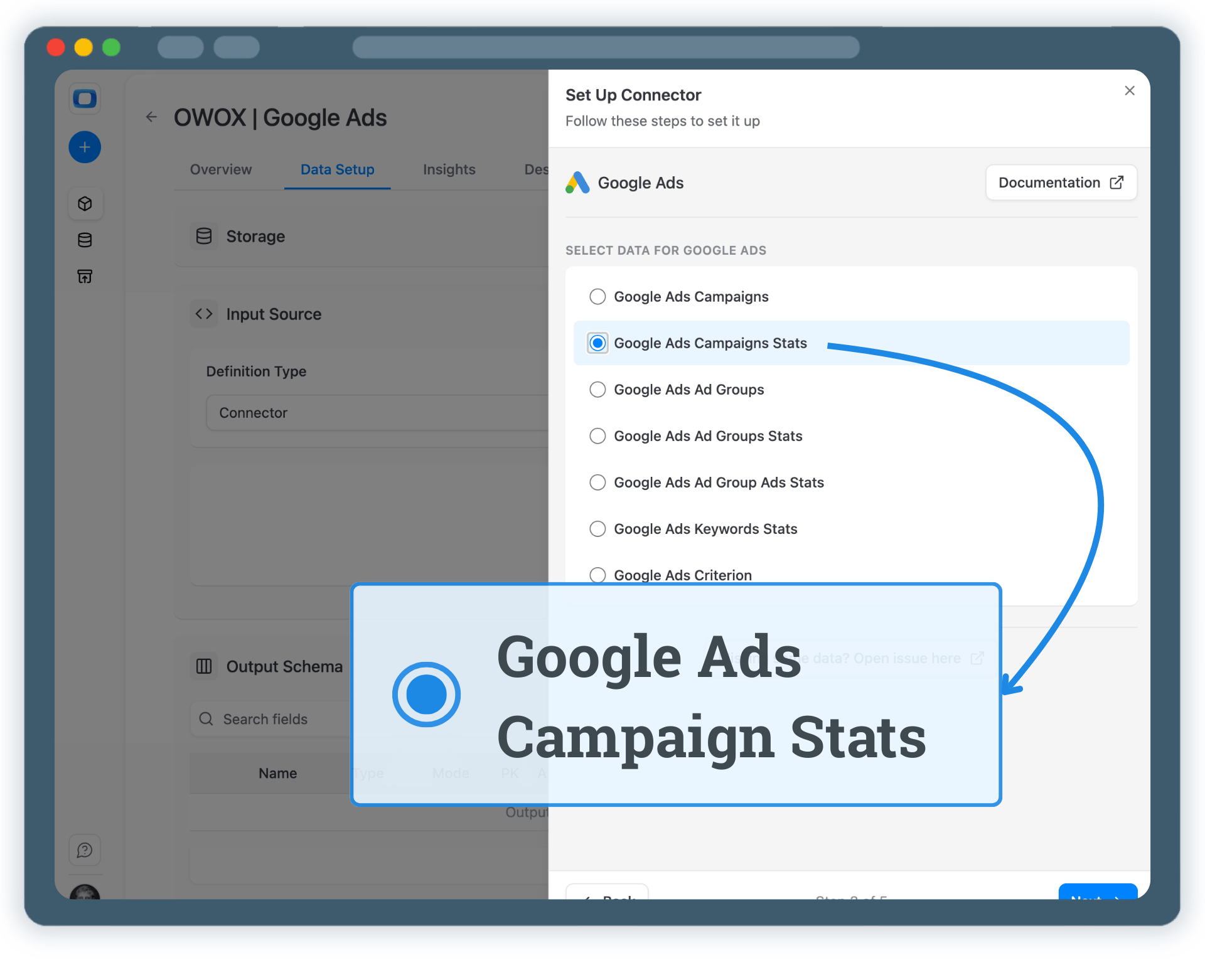 Step 3: Select Fields & Configure Data Import