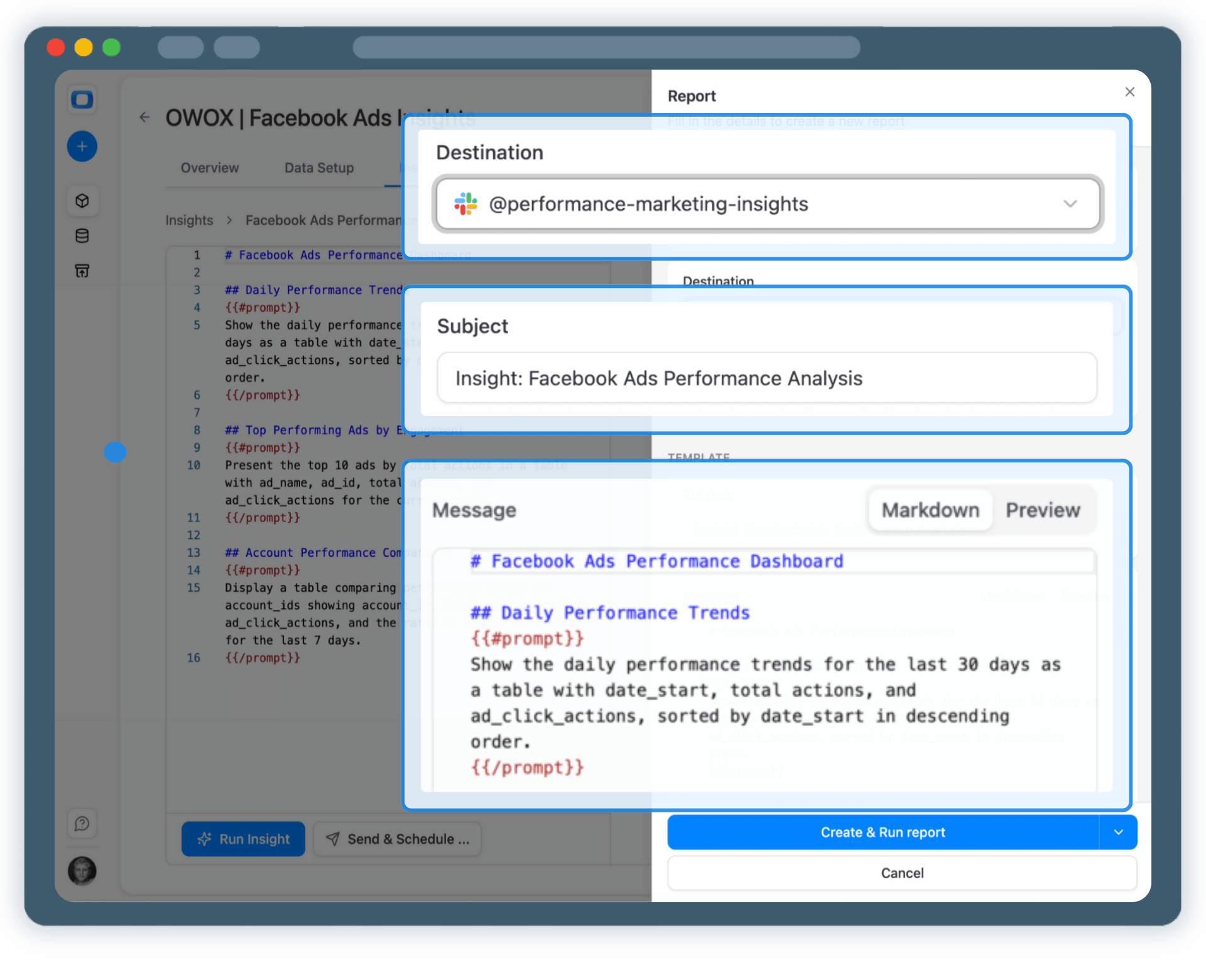 Step 5: Use Facebook Ads Data Across BI Tools & AI Insights