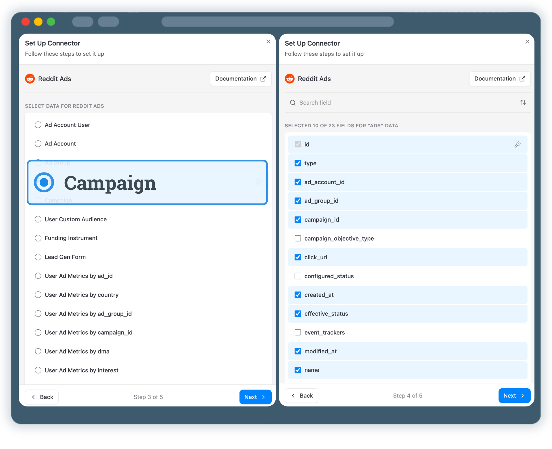 Step 3: Select API Endpoint & Fields