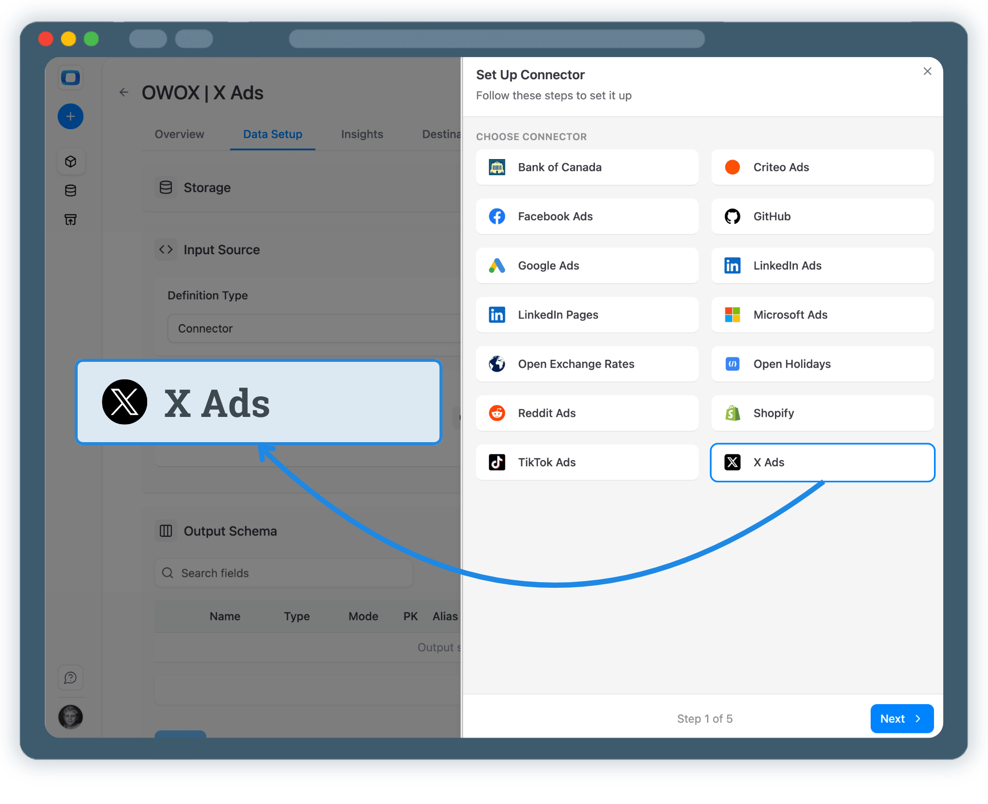 Step 2: Create an X Ads Data Mart