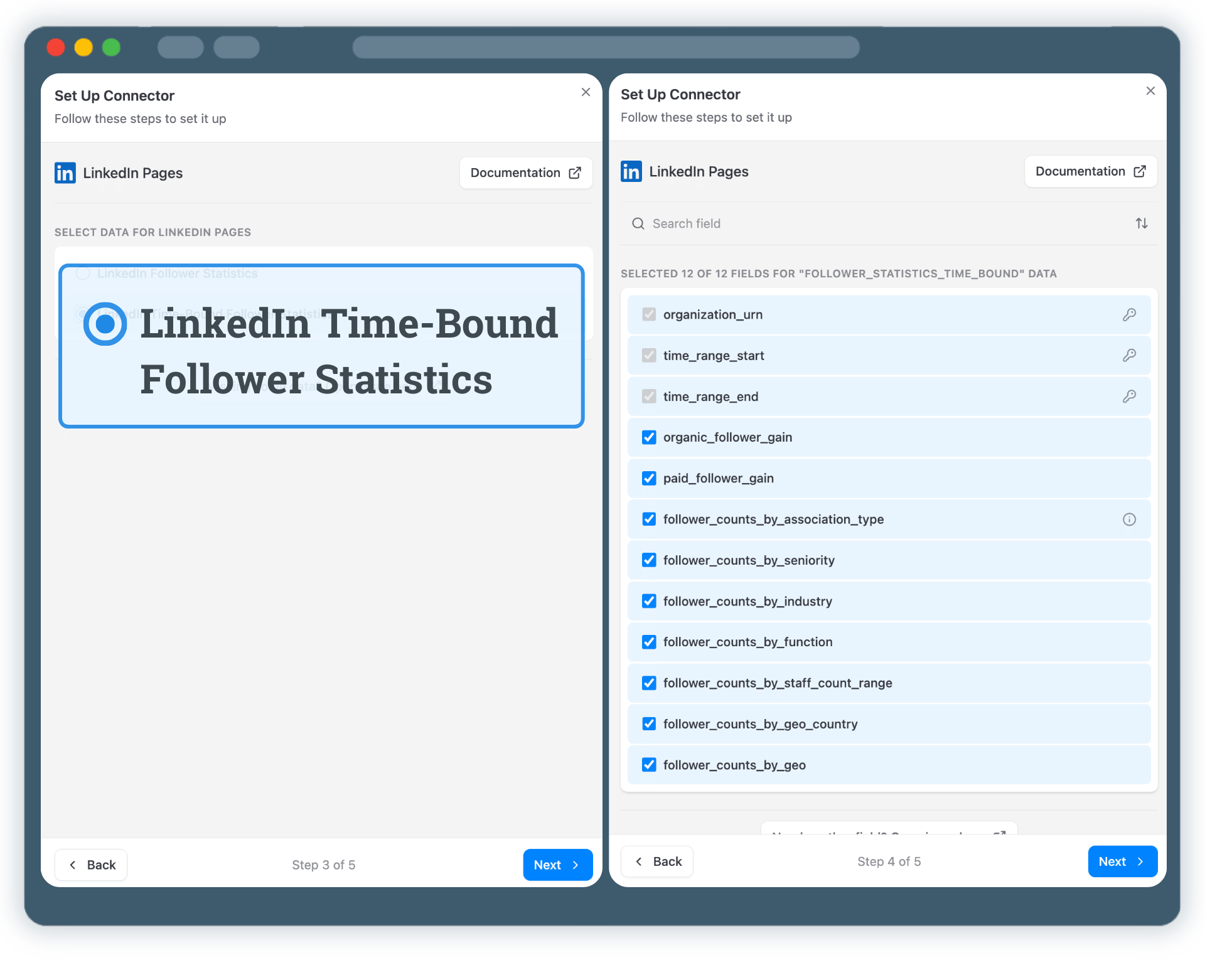 Step 3: Select API Endpoint & Fields