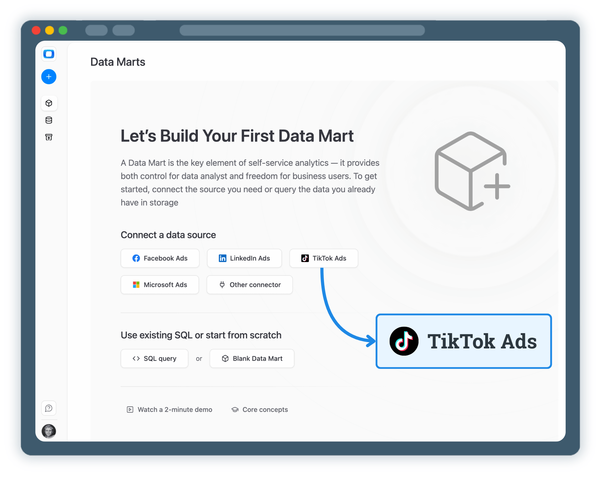 Step 1: Create a TikTok Ads Data Mart