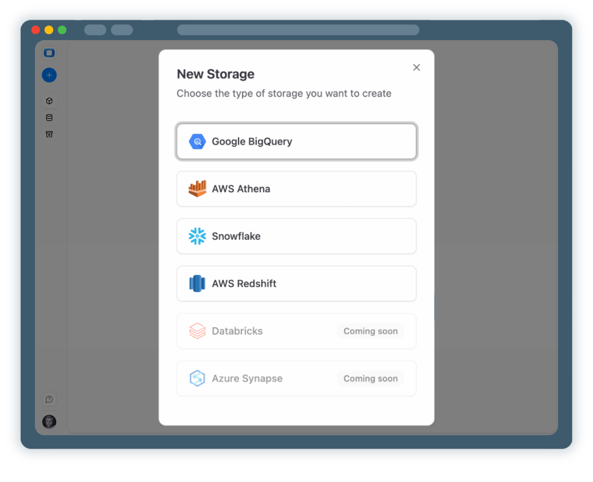 Step 2: Select a Data Storage