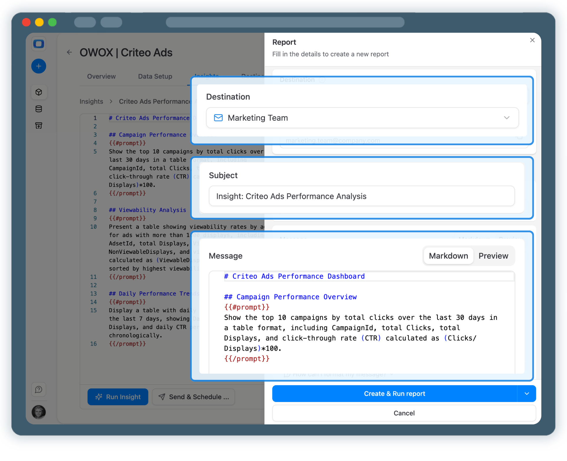 Step 5: Get more from your Criteo Ads Data
