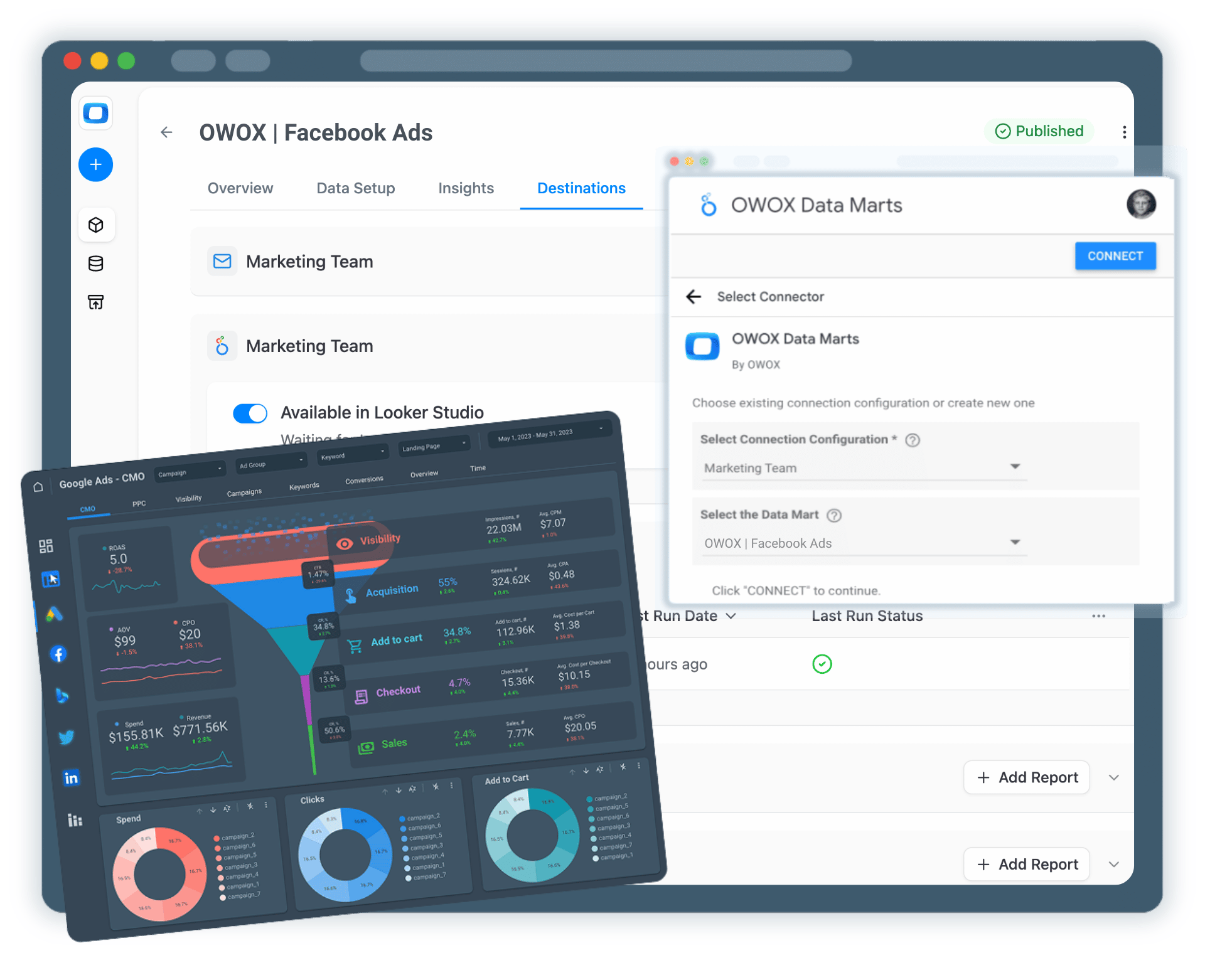 Step 4: Create Facebook Ads Report in Looker Studio
