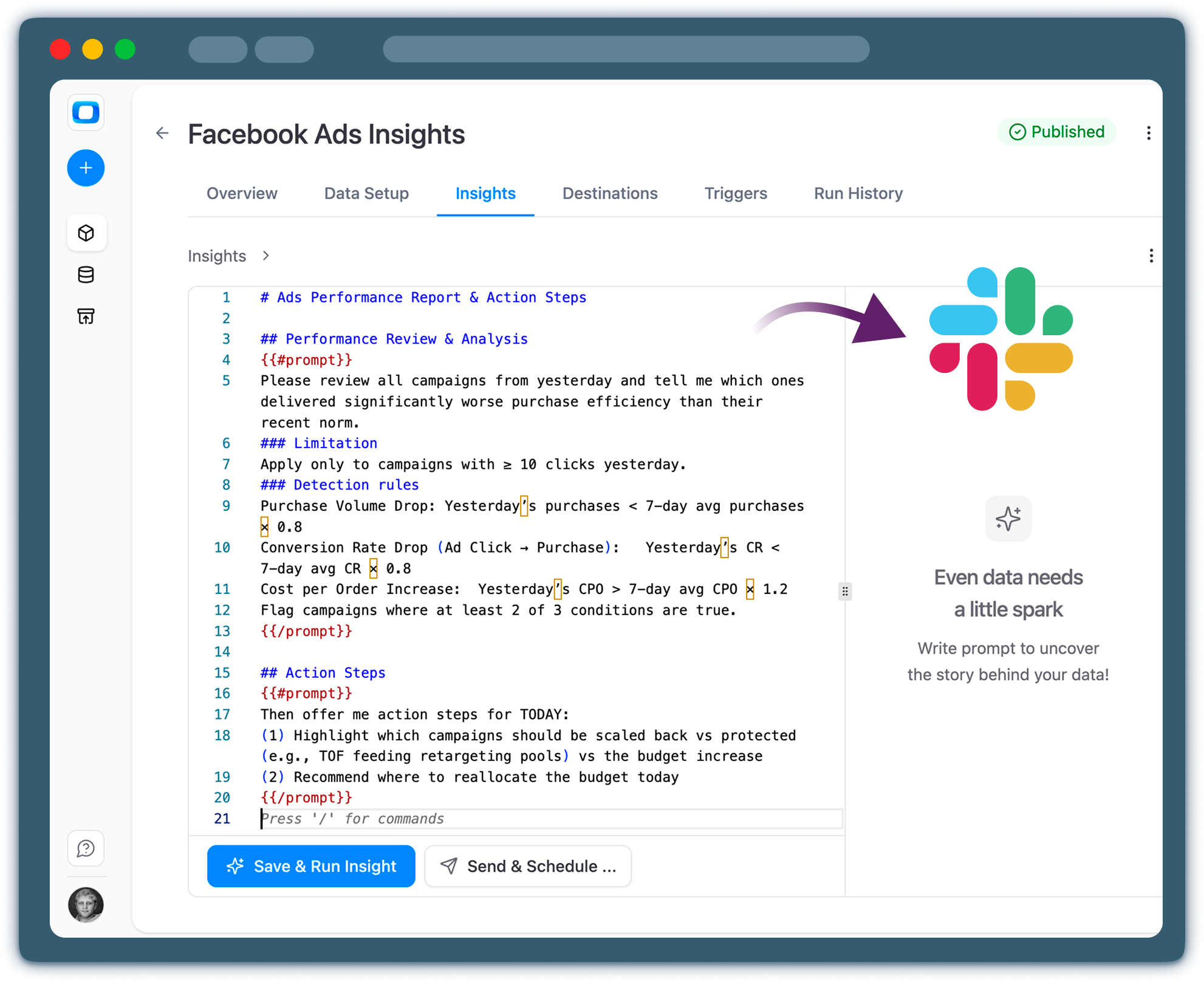 How teams use OWOX AI Insights with Slack