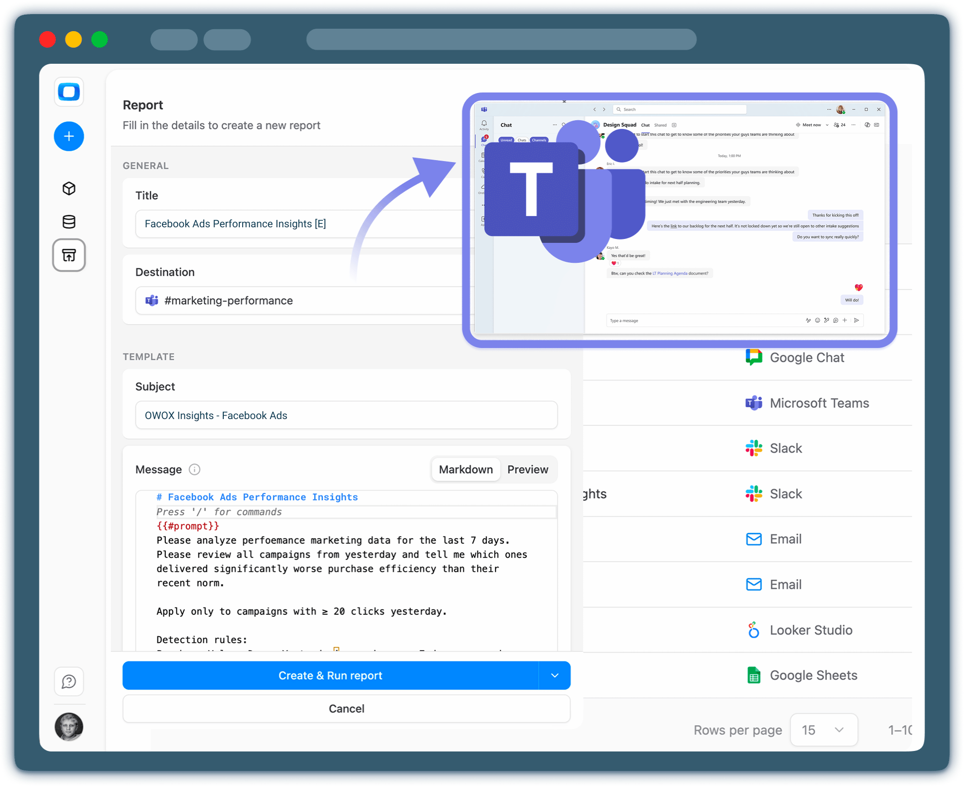 Step 4: Deliver Insights to Microsoft Teams