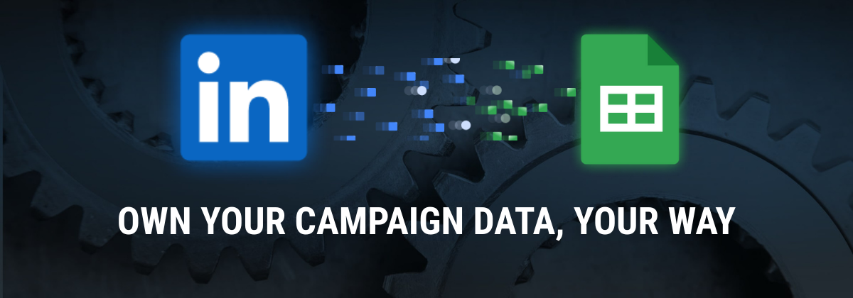 Google Apps Script pulling LinkedIn Ads data from platforms like Meta, TikTok, and Shopify into a Google Sheet. i-radius