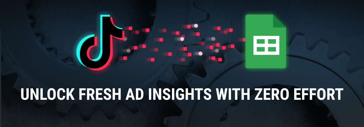 Apps Script connects platforms like Meta, TikTok, and Google Ads to a Google Sheet showing Facebook Ads data with import and cleanup options. i-radius