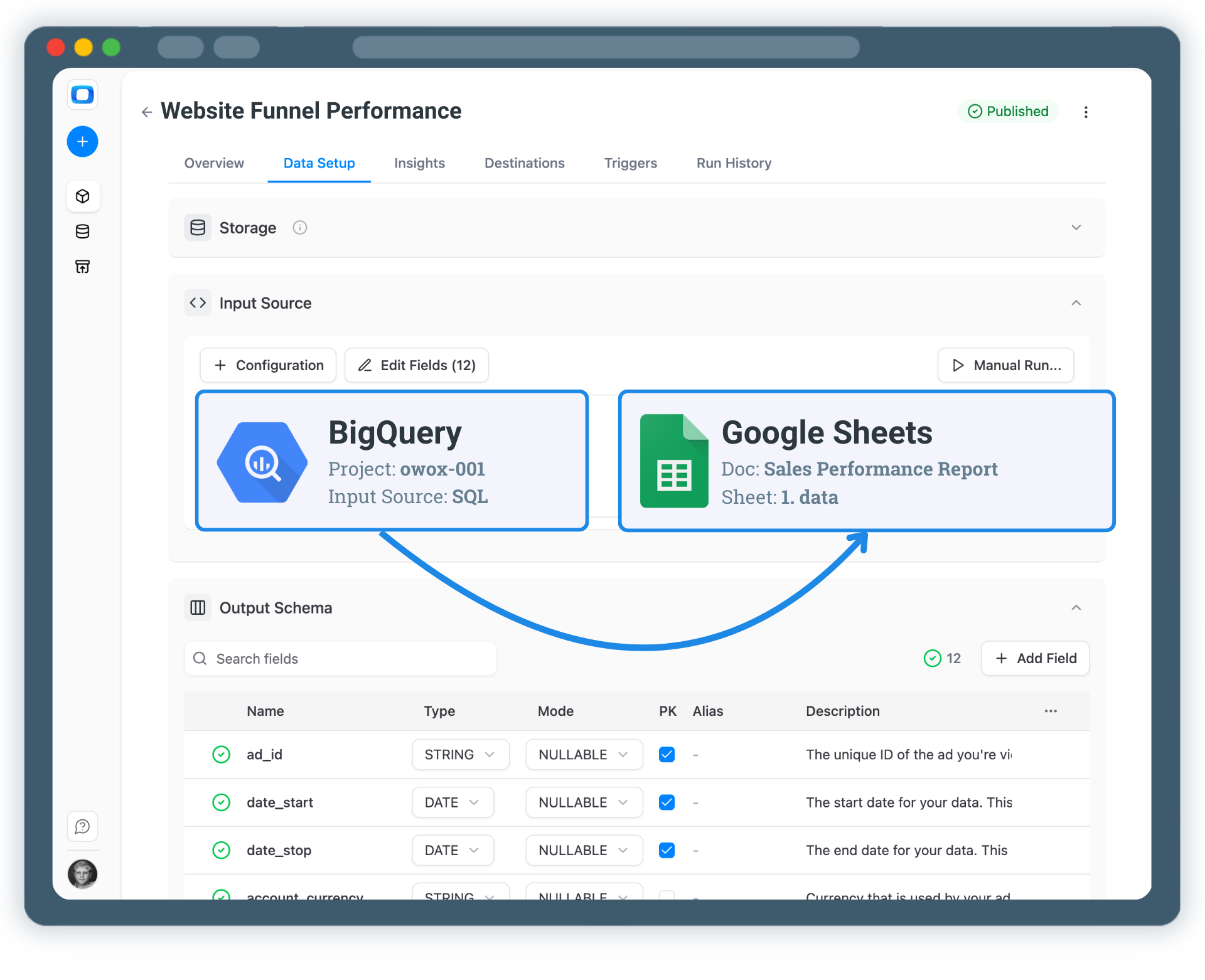 Turn Google BigQuery into a Live Reporting System for Google Sheets