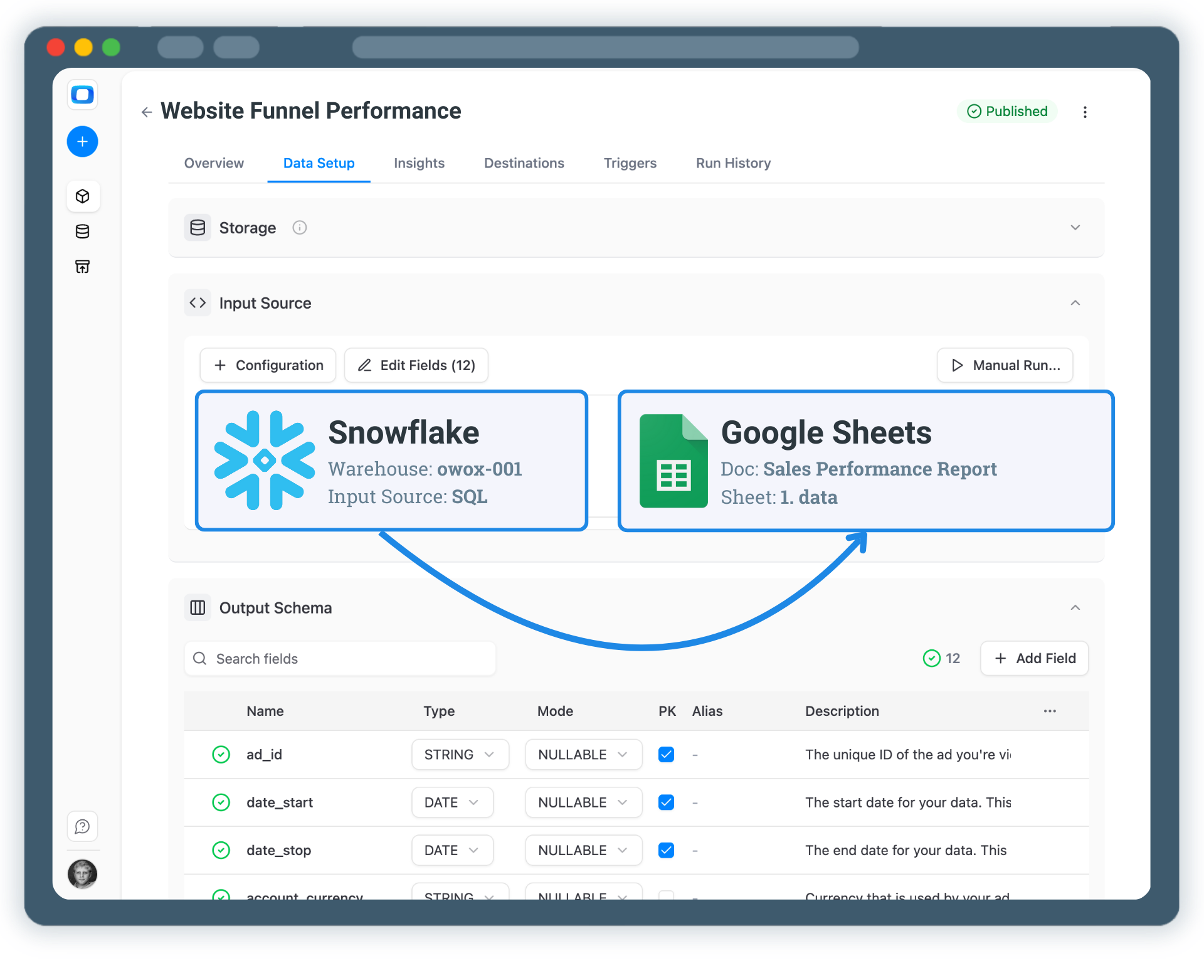 Turn Snowflake into a Live Reporting System for Google Sheets