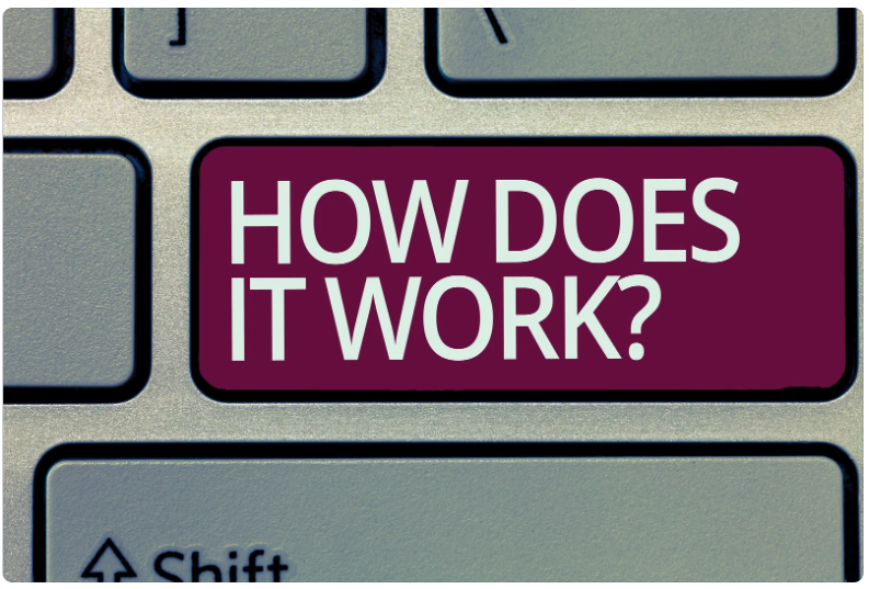 Conceptual illustration asking “How does it work?”, representing a plain-language explanation of how Snowflake operates under the hood without requiring deep technical knowledge. i-radius