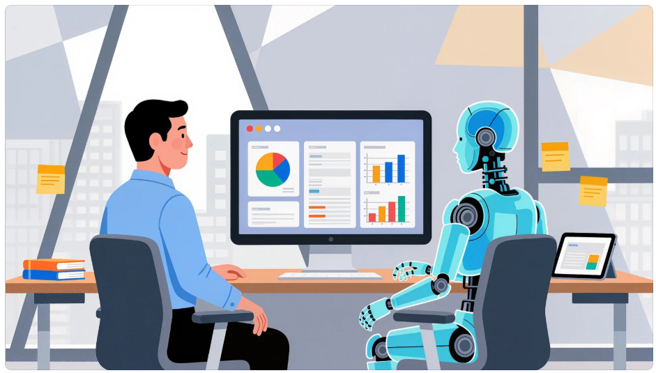AI-driven analytics illustration showing Snowflake supporting advanced use cases like predictive models, optimization, and personalized insights built on centralized data. i-radius