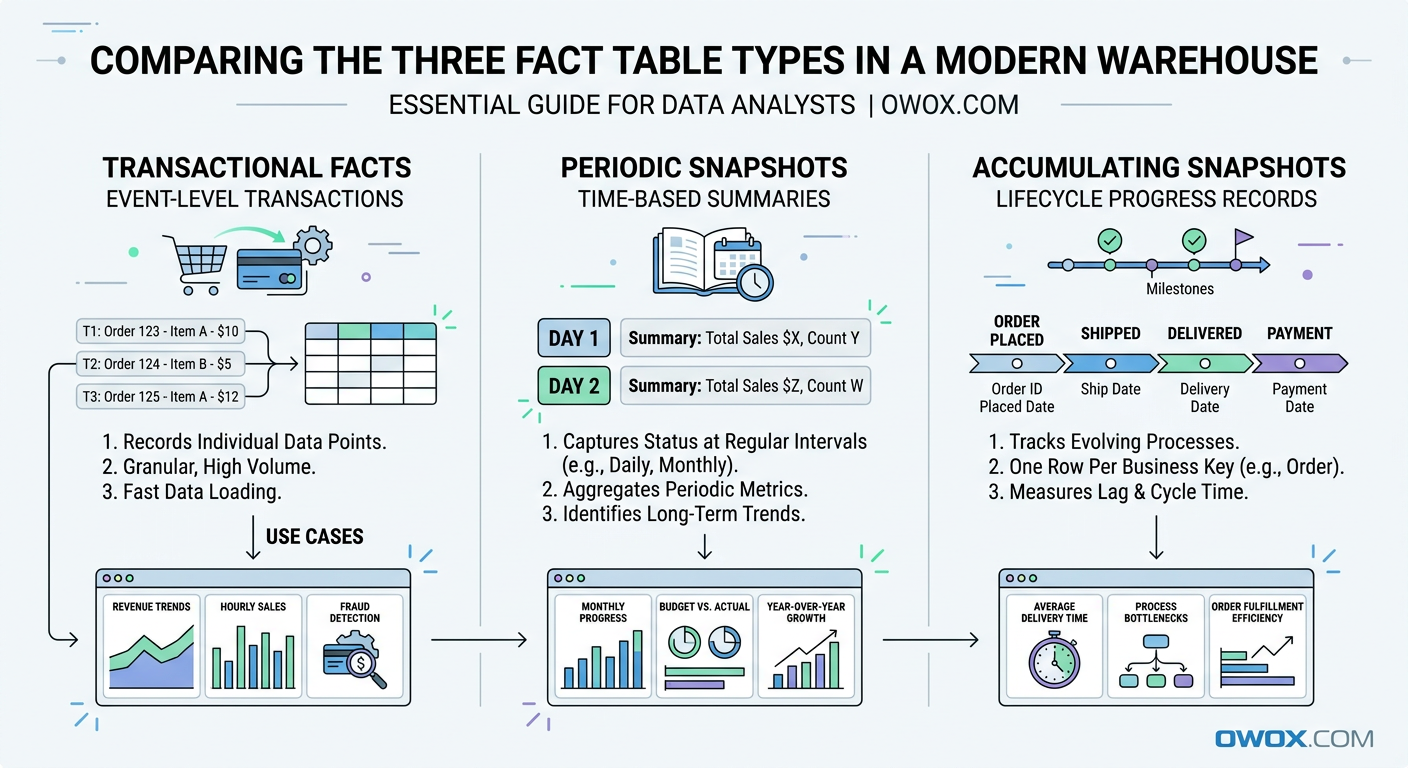  Comparison of transactional periodic snapshot and accumulating snapshot fact tables in a modern cloud data warehouse. i-shadow i-radius