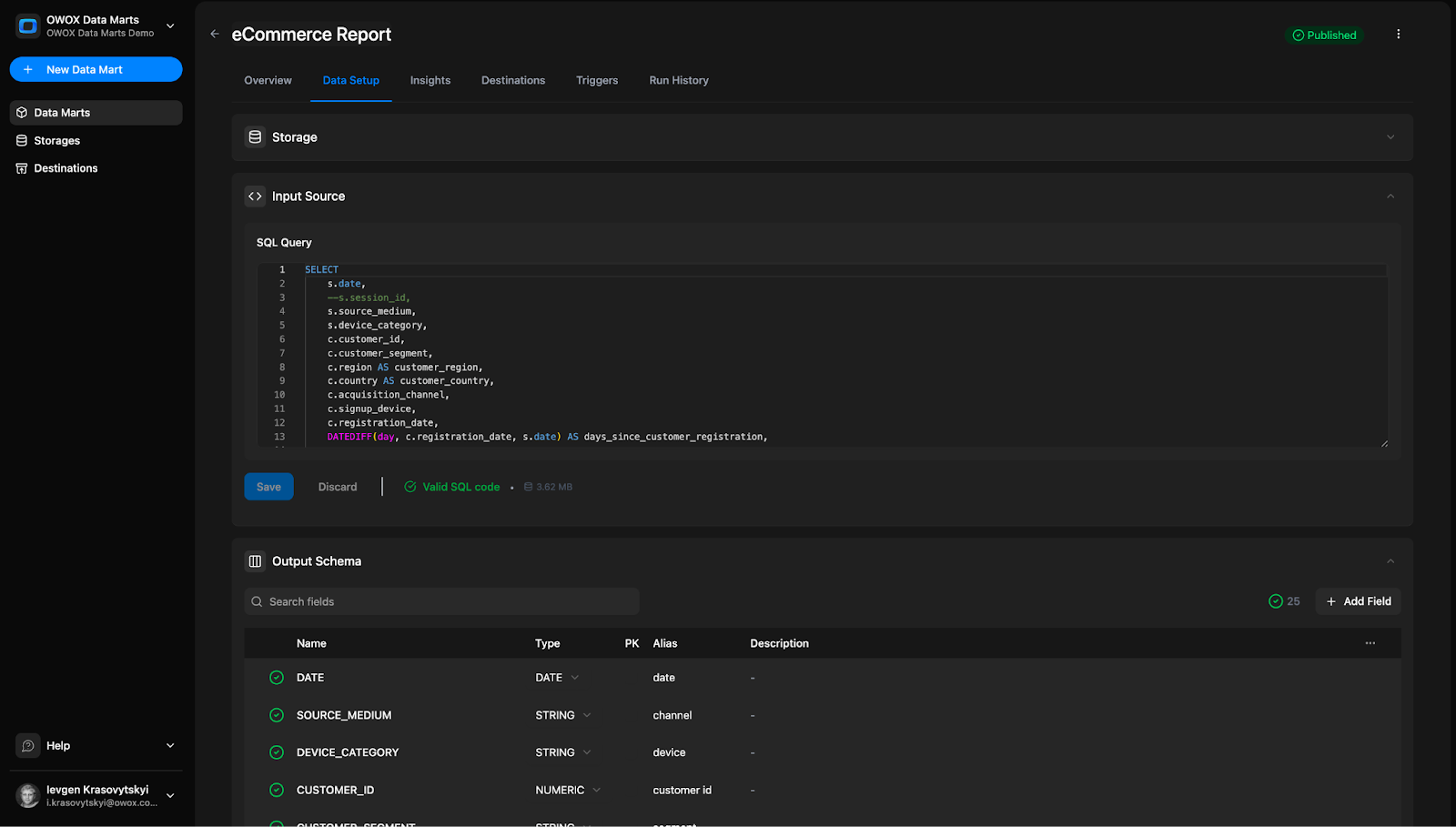 With OWOX Data Marts, teams can model the right fact table pattern for each process and make that structure available as a stable analytical asset rather than a one-off transformation built for a single report. i-shadow
