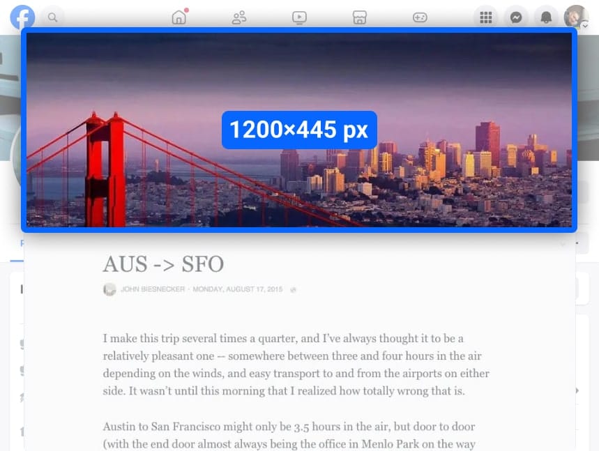 Facebook Note, featuring the Golden Gate Bridge and San Francisco skyline i-border i-radius