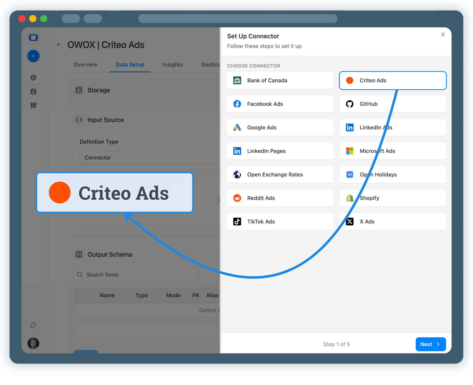 Step 2: Create a Criteo Ads Data Mart