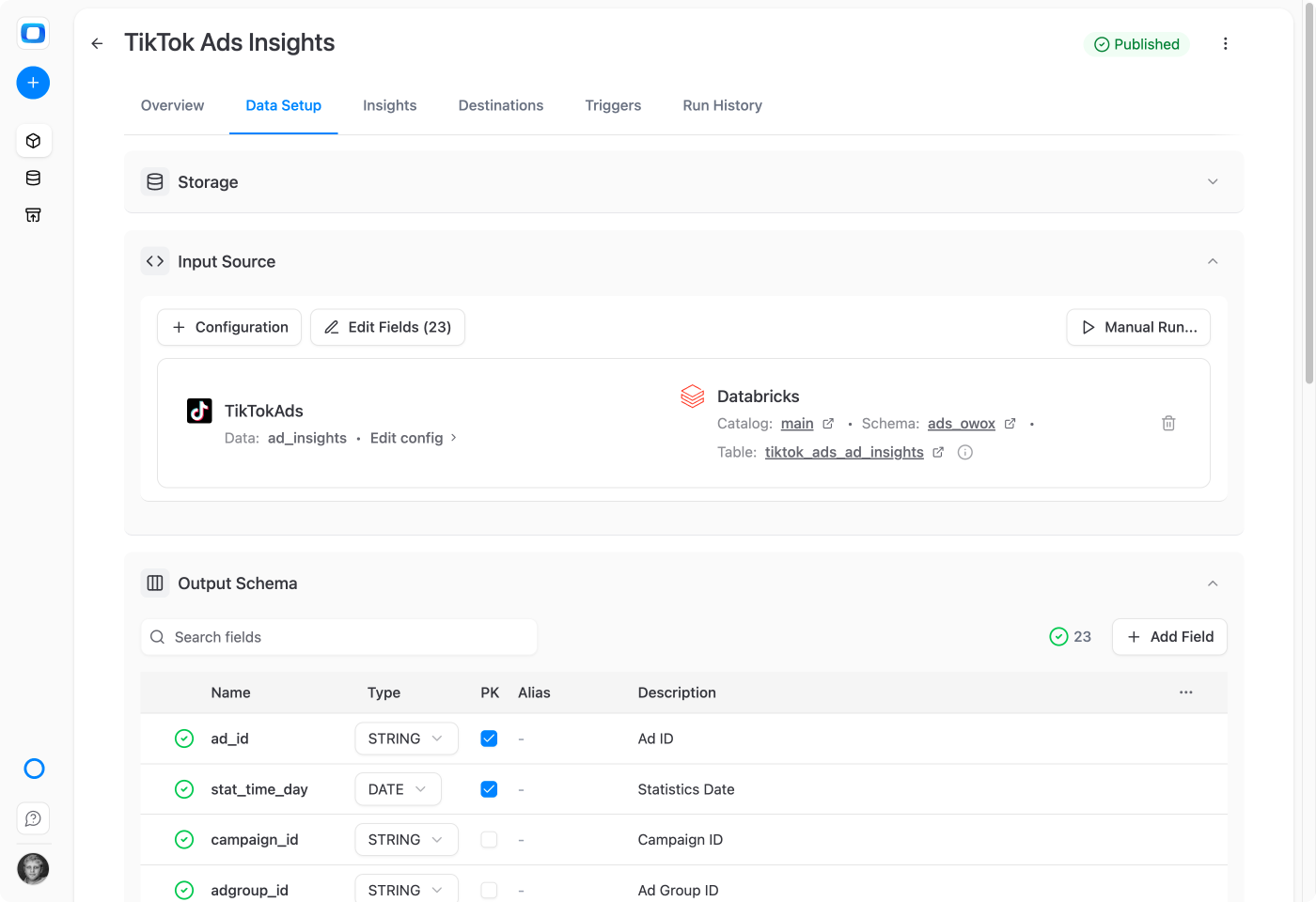 What is Databricks data storage?