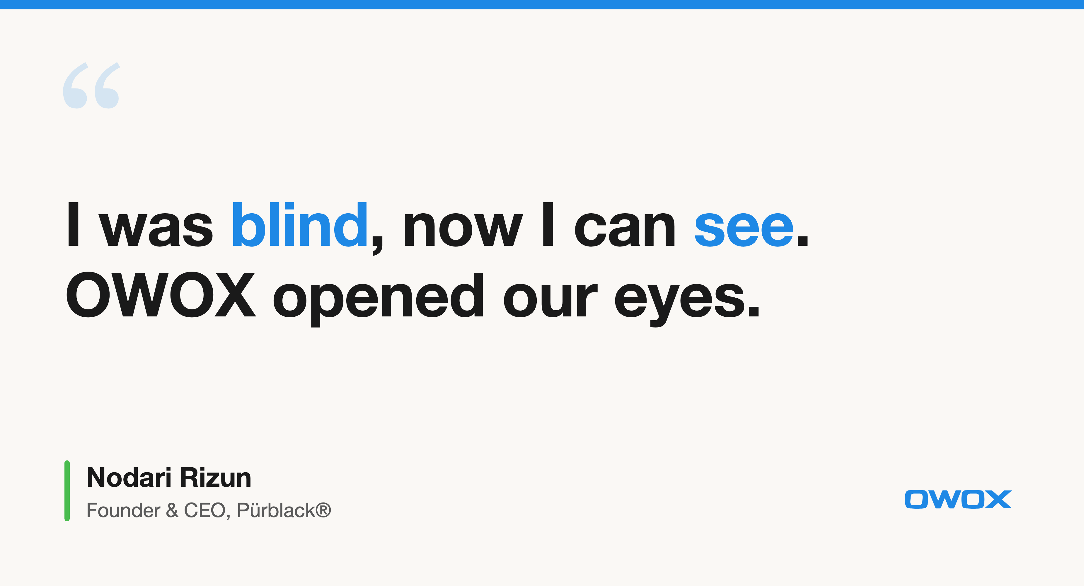 "For 10 years I was blind." The day Pürblack® founder stopped guessing