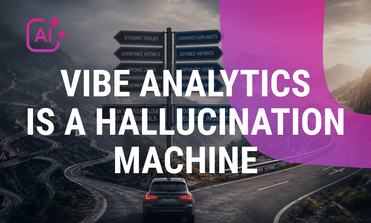 AI querying raw warehouses gets 10-51% accuracy. Governed data marts push it to 90-100%. Here is the data and the fix.
