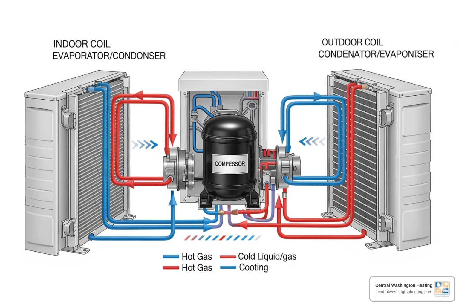 diagram of heat pump components - How heat pumps work