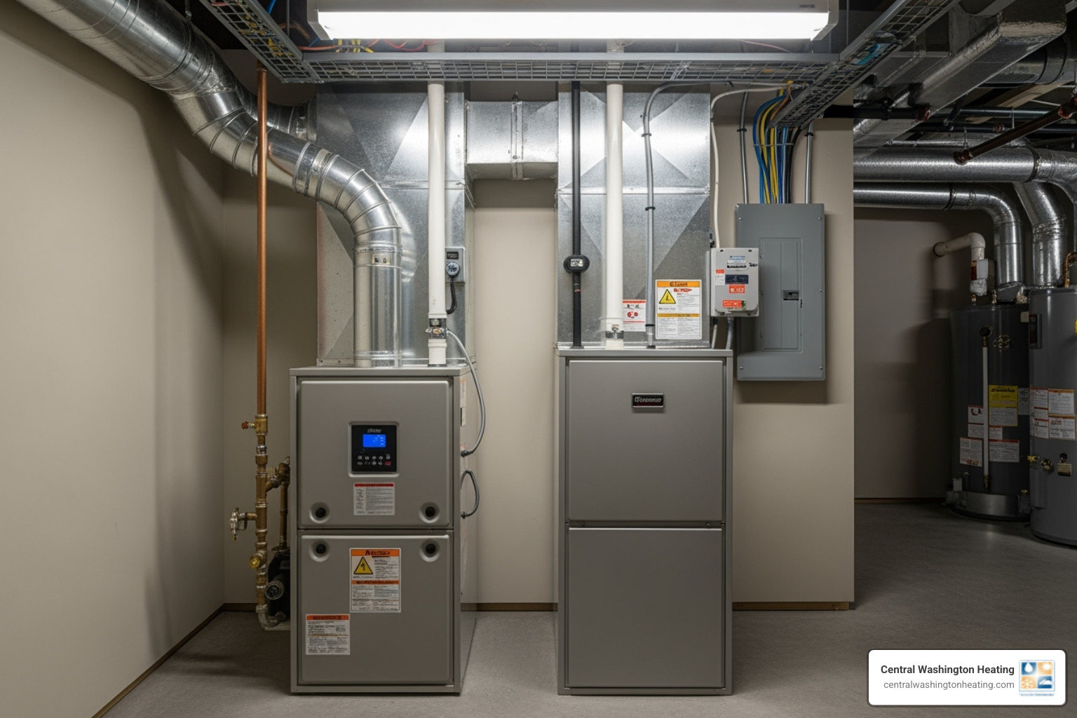 different types of modern furnaces (gas, electric) - Furnace replacement services