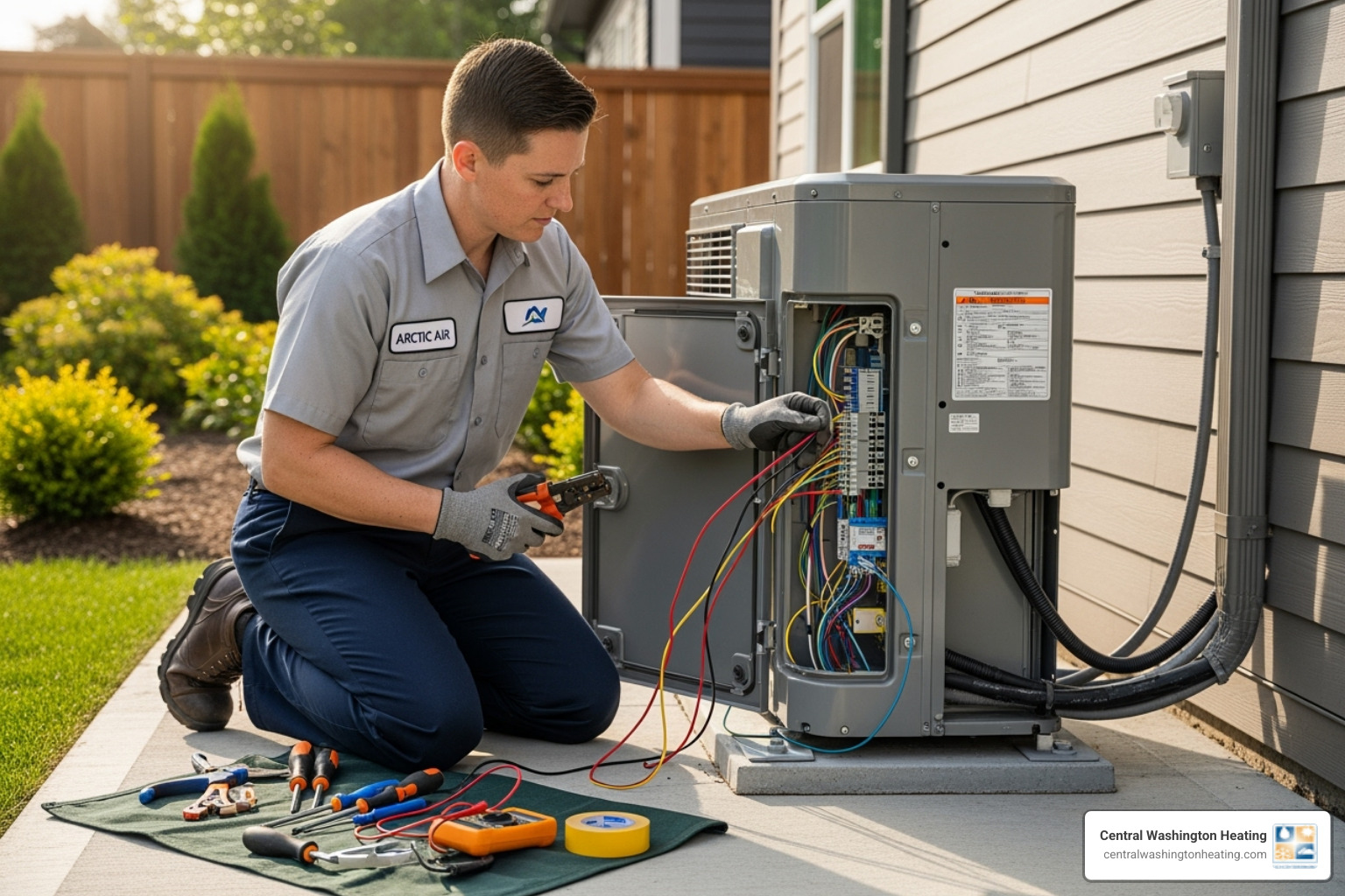 Certified technician wiring outdoor unit - Mini split electrical requirements Certified technician wiring outdoor unit - Mini split electrical requirements