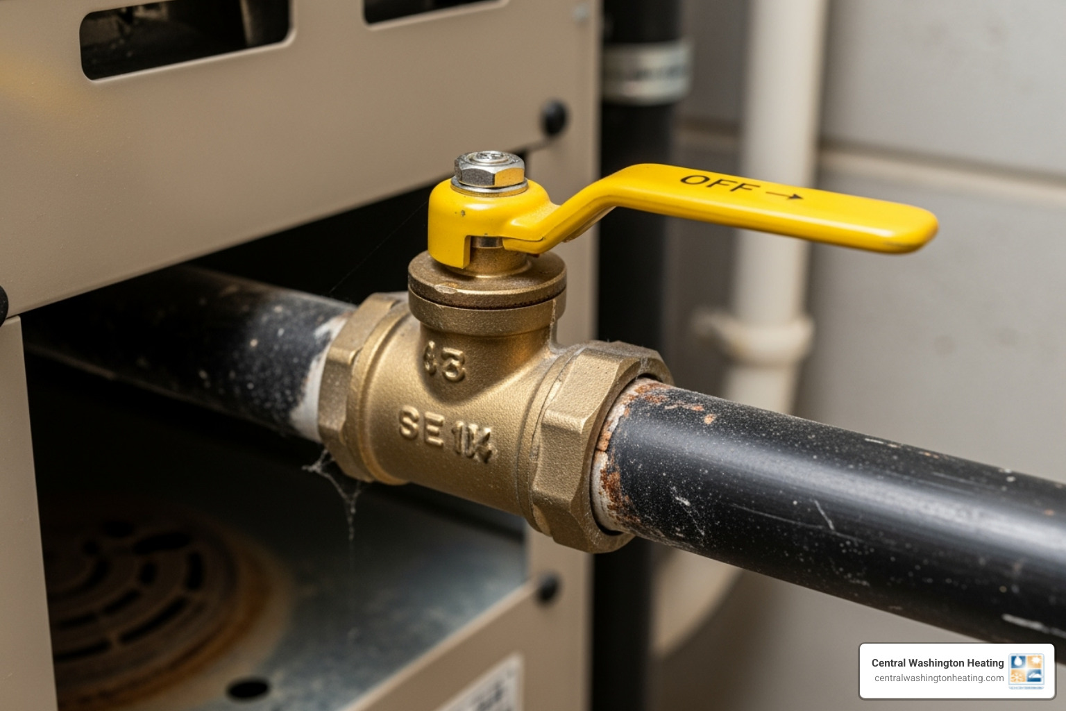 furnace gas shut off valve - Furnace pilot light repair