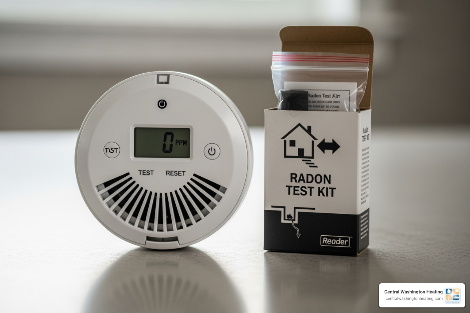 carbon monoxide detector and radon test kit - residential air quality carbon monoxide detector and radon test kit - residential air quality