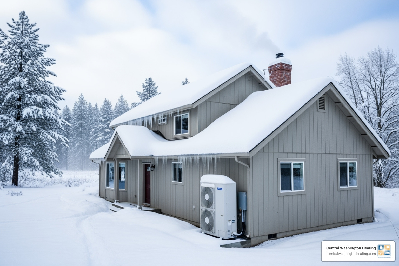 Home in snowy Central Washington with a heat pump - Heat pump vs AC