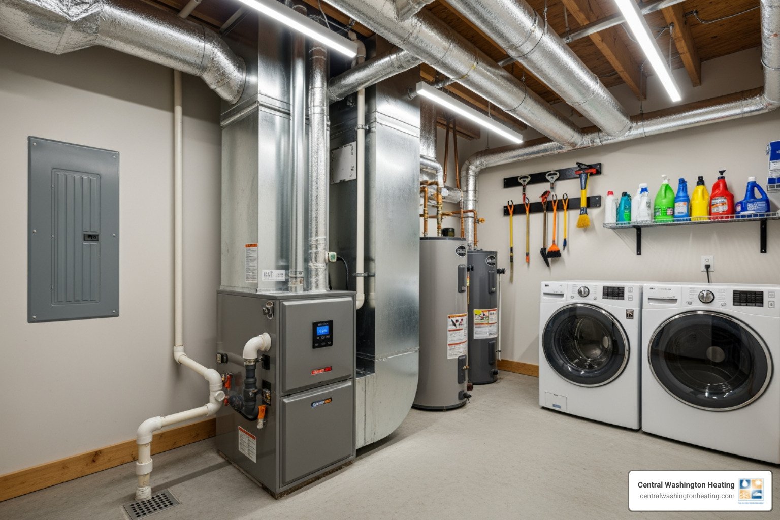 Clean modern high-efficiency furnace - furnace service in cashmere, wa